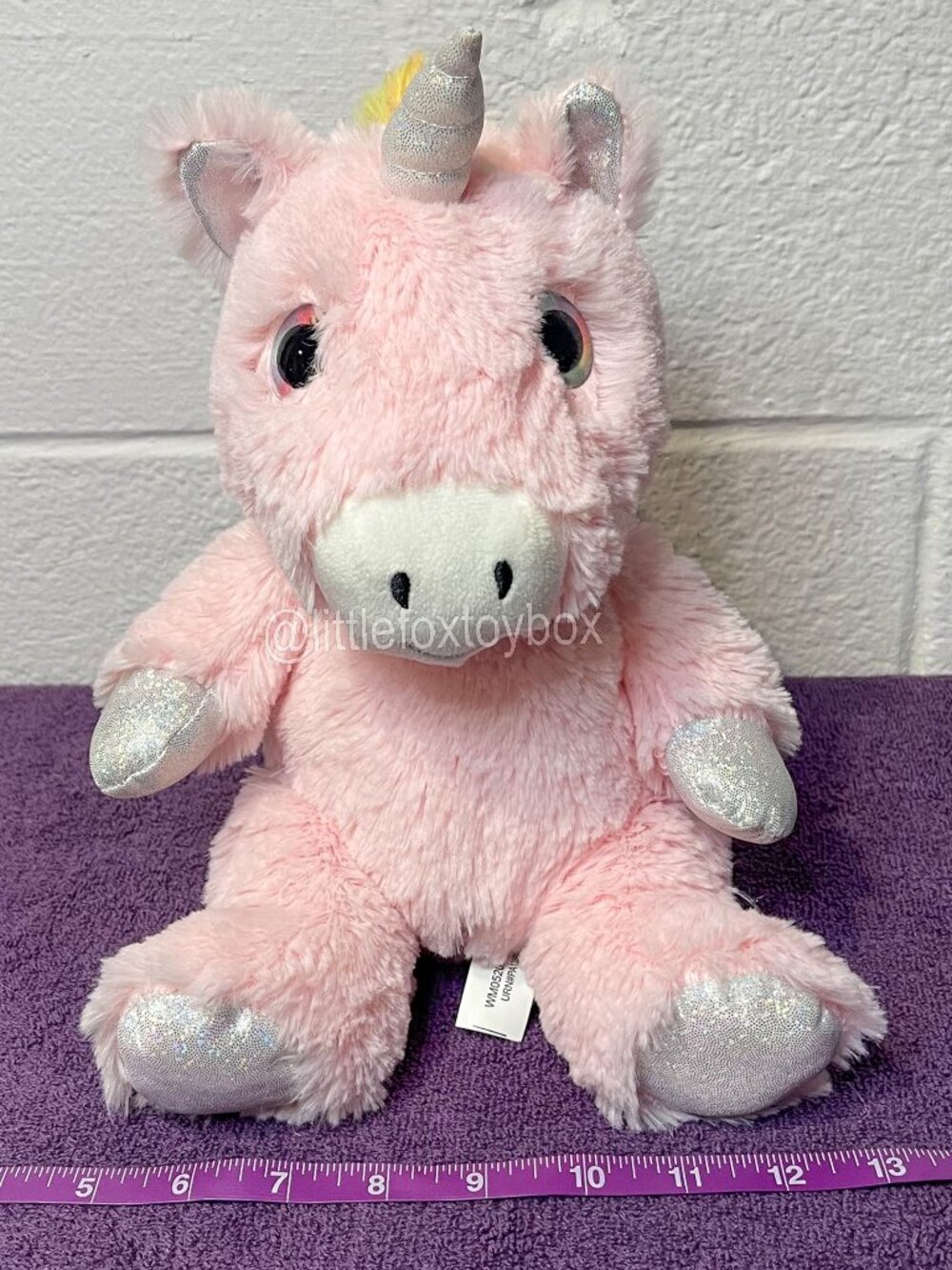 Spark Create Imagine Unicorn Plush Pink Silver Walmart PA23026F Stuffed Animal